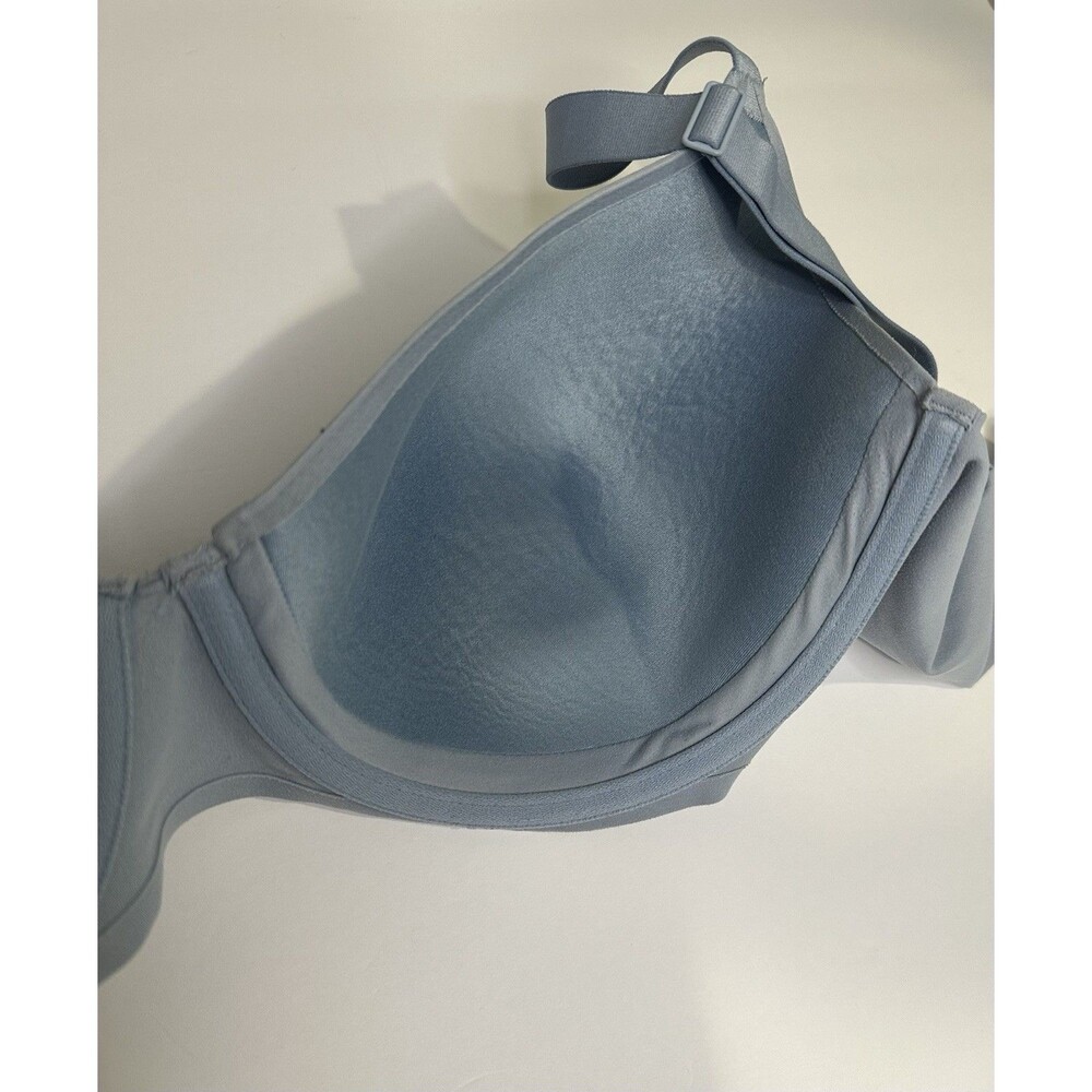 Aerie‎ Full Coverage Blue Underwire real free Bra size 40D intimates smooth - Picture 5 of 11
